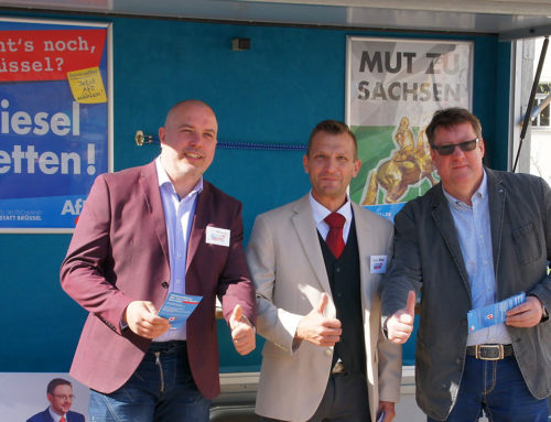 Rückblick: Marktstand in Frankenberg